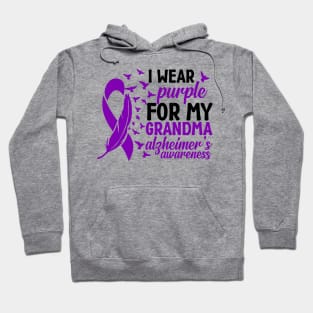 Alzheimer's Awareness Grandma, I Wear Purple for My Grandma Hoodie